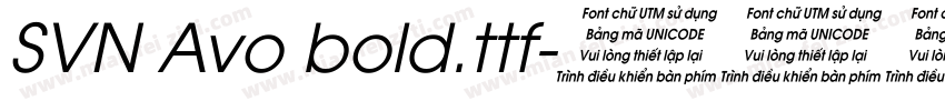 SVN Avo bold.ttf字体转换